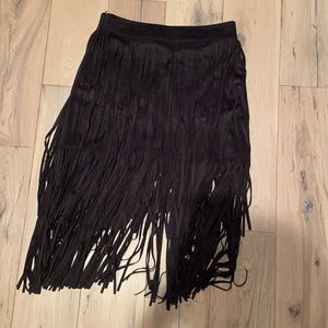 Zara fringe skirt